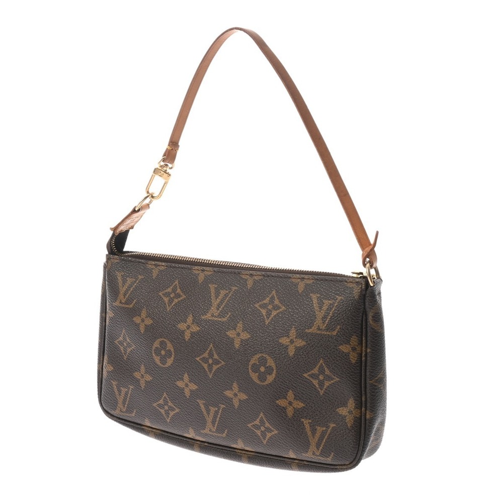 Louis Vuitton Brown Accessoires Monogram Pochette Accessory Canvas